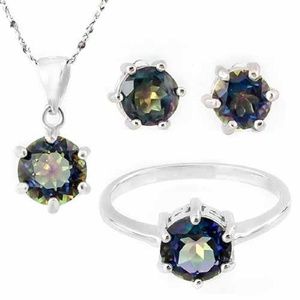 4 1/3 CARAT OCEAN MYSTIC GEMSTONE set